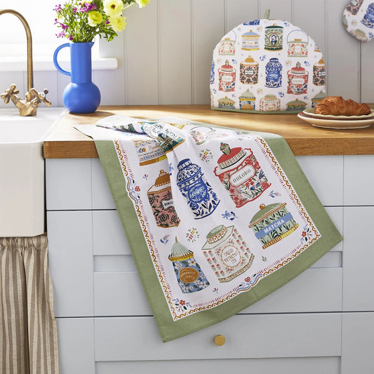 Tea Towel "Tea Tins"