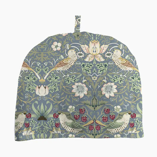 Tea Cozy William Morris "Strawberry Thief" Blue