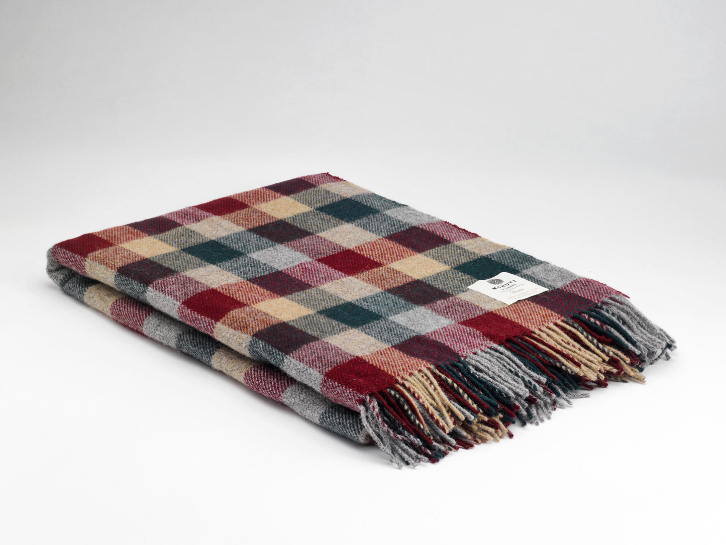McNutt Merino Wool Throw "Home Trekking Block"
