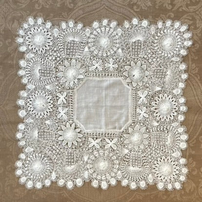 Estate/Vintage Linen Doily - Nanduti Lace