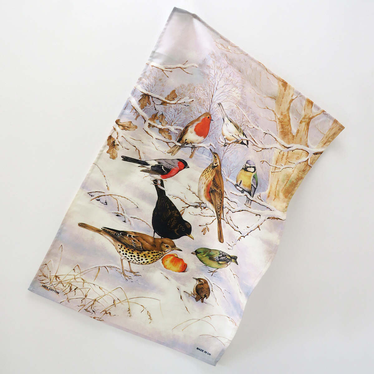 Tea Towel "Winter Birds"