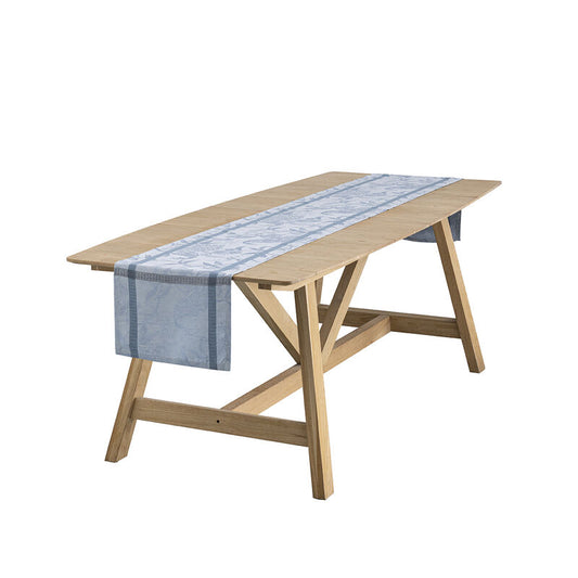 Le Jacquard Francais Table Runner "L'Orangerie" Blue