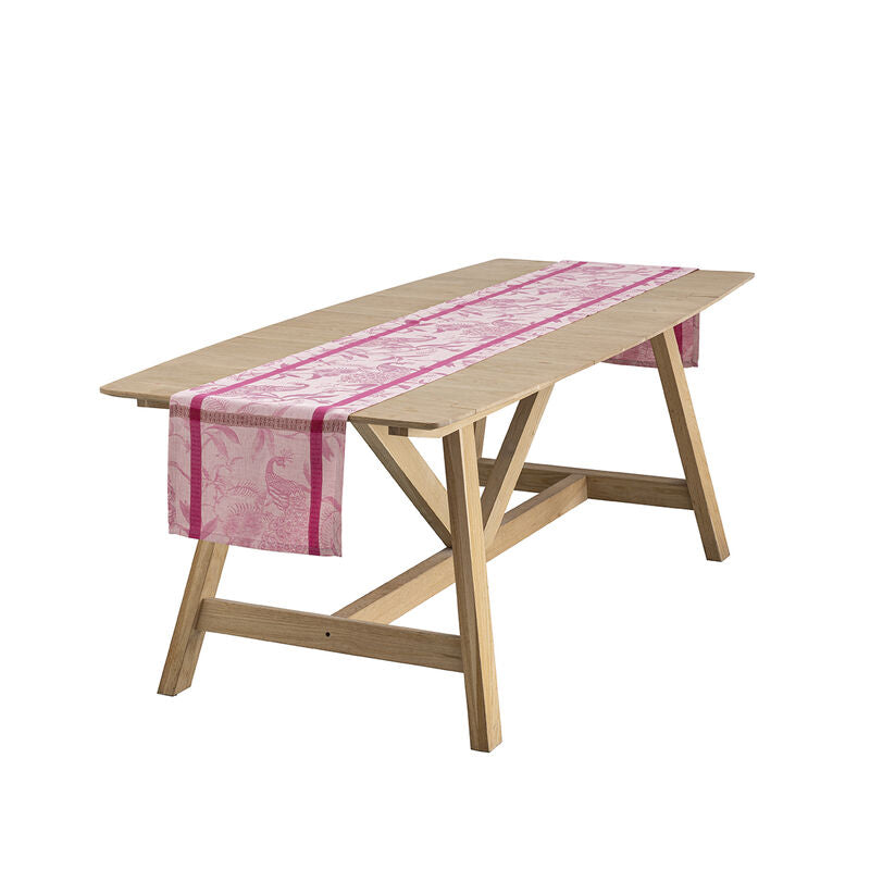 Le Jacquard Francais Table Runner "L'Orangerie" Pink