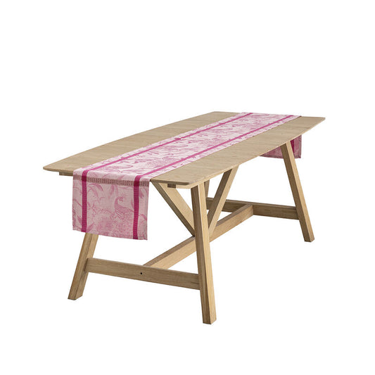 Le Jacquard Francais Table Runner "L'Orangerie" Pink