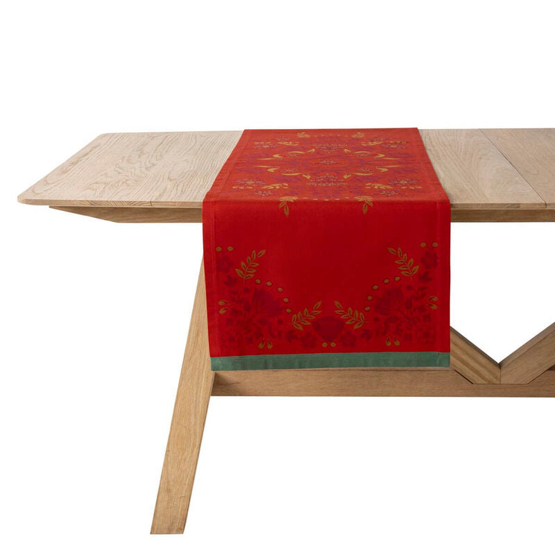 Le Jacquard Français Table Runner "Feérie" Red
