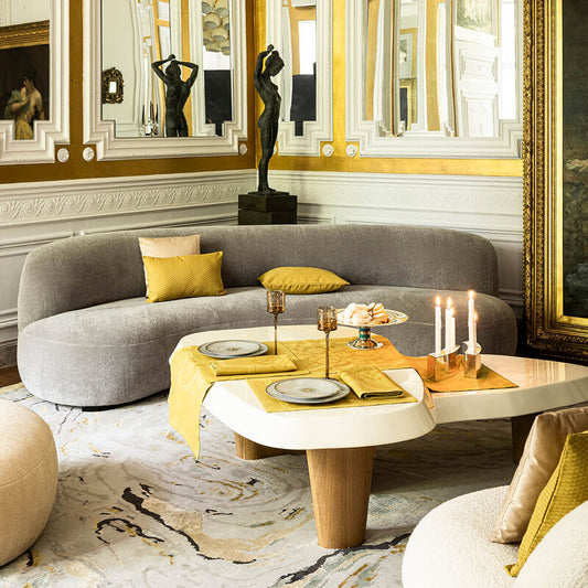 Le Jacquard Francais Table Runner "Palais Venetien" Yellow