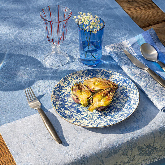 Le Jacquard Français Napkin "Instant Bucolique" Blue