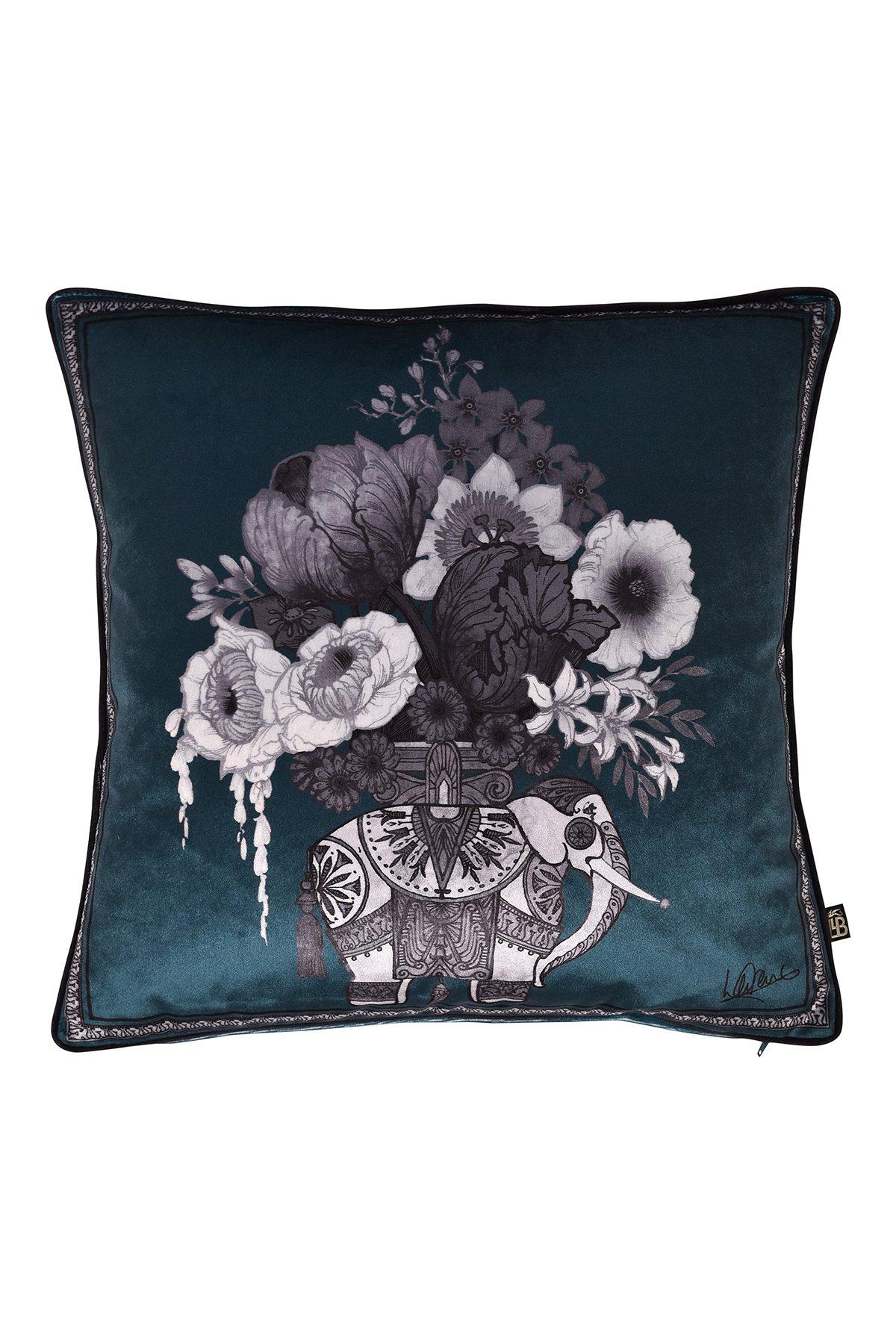 Generou Elephant Pillow - Teal