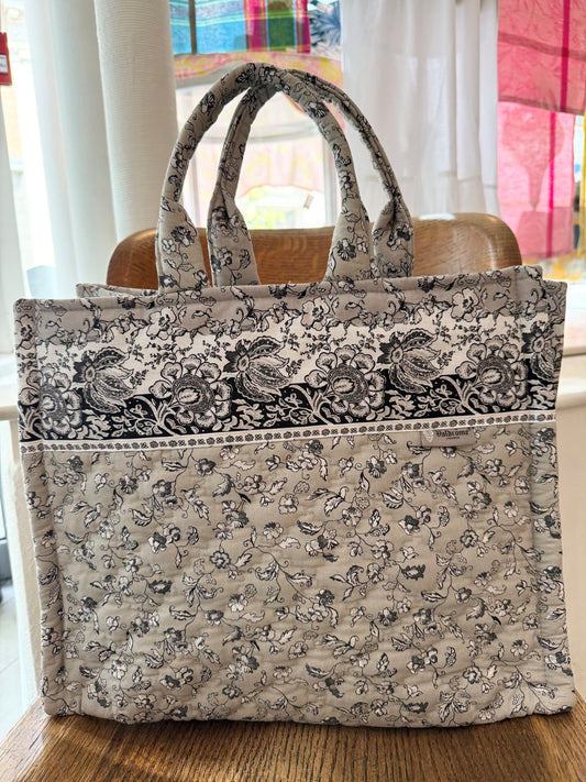 Cotton Canvas Tote - "Marsanne"