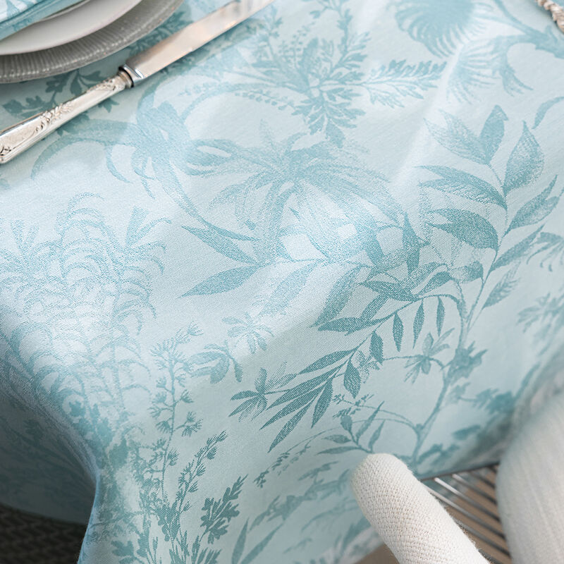 Le Jacquard Francais Tablecloth "Jardin d'Eden" Blue