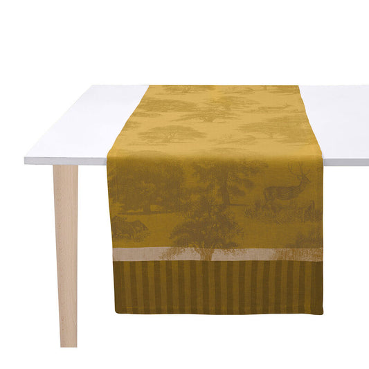 Le Jacquard Francais Table Runner "Souveraine" Gold