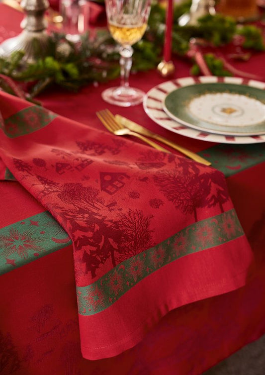 Le Jacquard Français Napkin "Sous Les Étoiles" Red