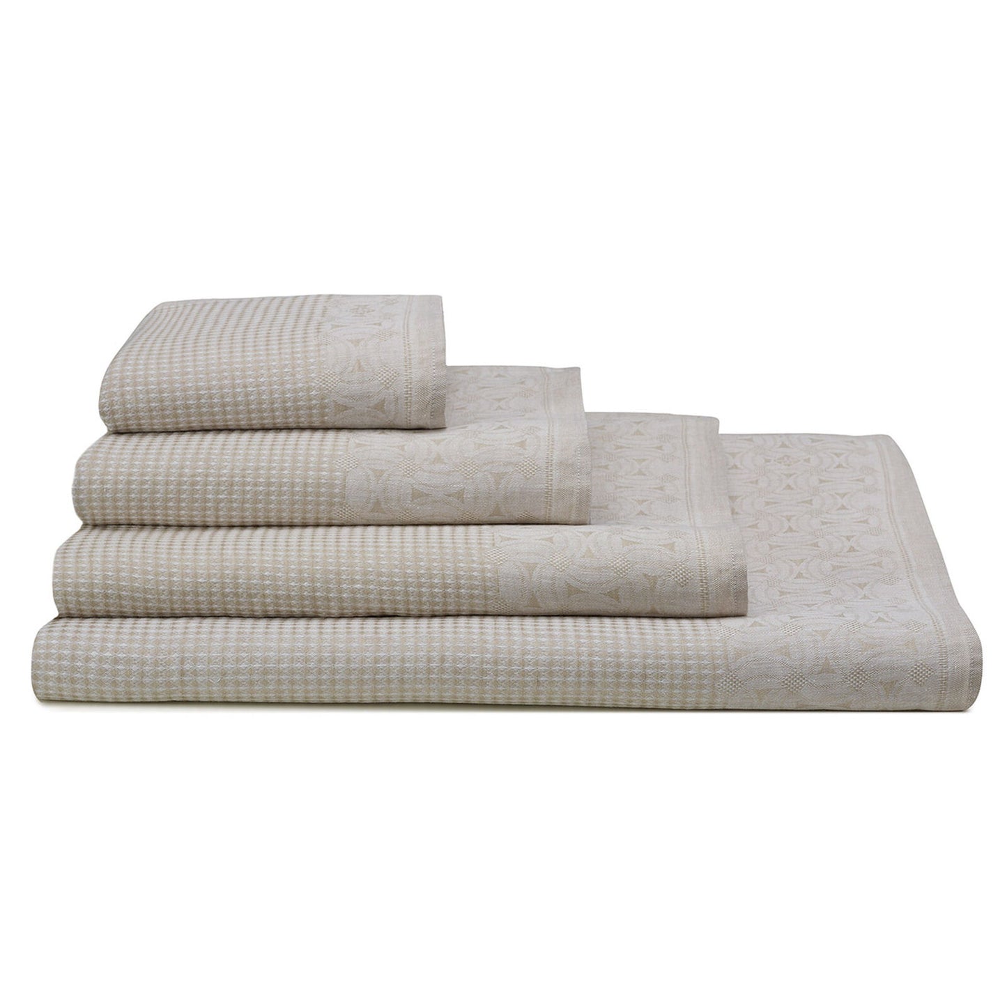 Le Jacquard Français Linen Bath Towels "Lula" - Sand
