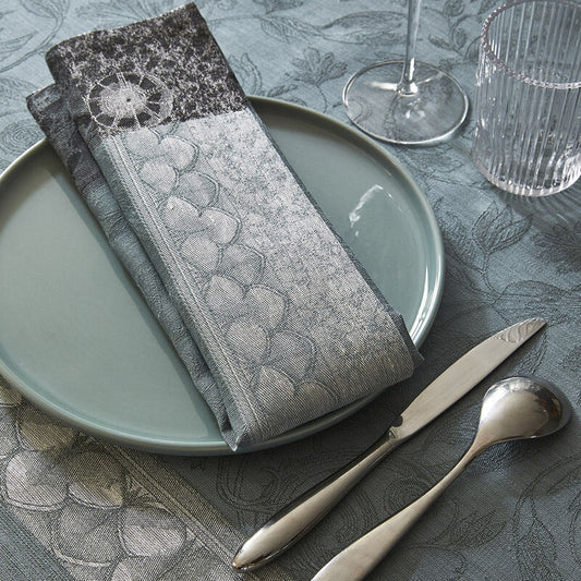 Le Jacquard Francais Napkin "Symphonie Baroque" Smoke