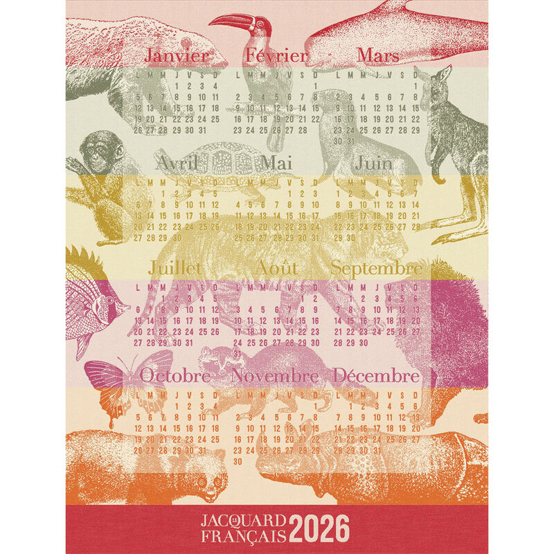 Le Jacquard Français Tea Towel "2026 Calendar"