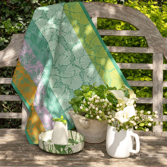 Le Jacquard Francais Tea Towel "Cottage" Green