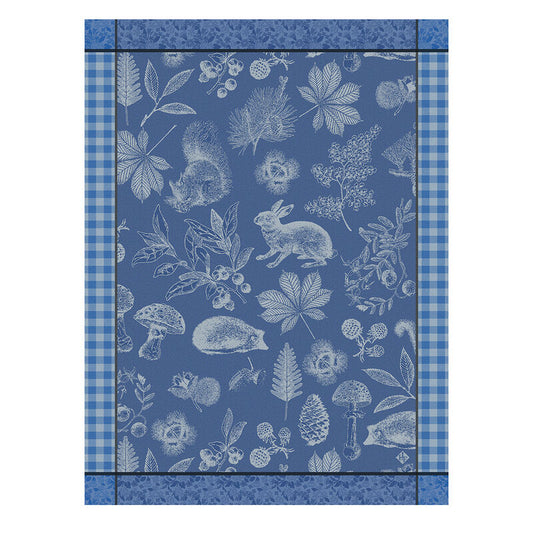 Le Jacquard Francais Tea Towel "Dans Les Bois" Blue