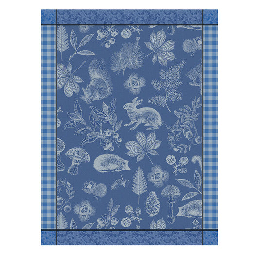 Le Jacquard Français Tea Towel "Dans Les Bois" Blue