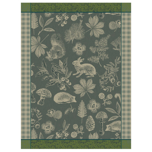 Le Jacquard Francais Tea Towel "Dans Les Bois" Green