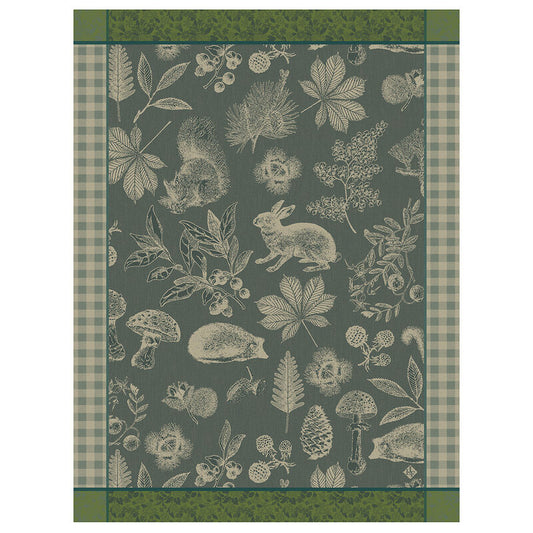 Le Jacquard Français Tea Towel "Dans Les Bois" Green