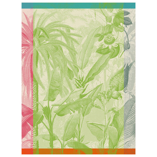 Le Jacquard Français Tea Towel "Equateur" Green