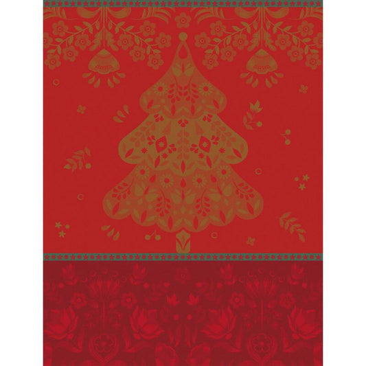Le Jacquard Français Tea Towel "Feérie" Red
