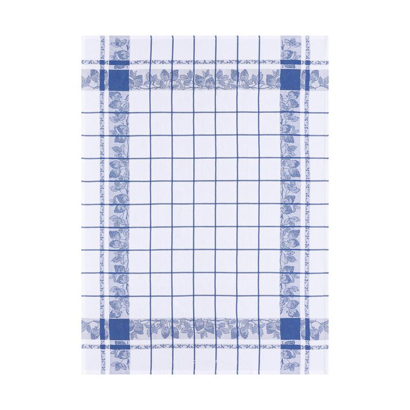 Le Jacquard Français Tea Towel "Fraises" Blue