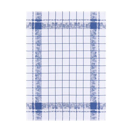 Le Jacquard Français Tea Towel "Fraises" Blue