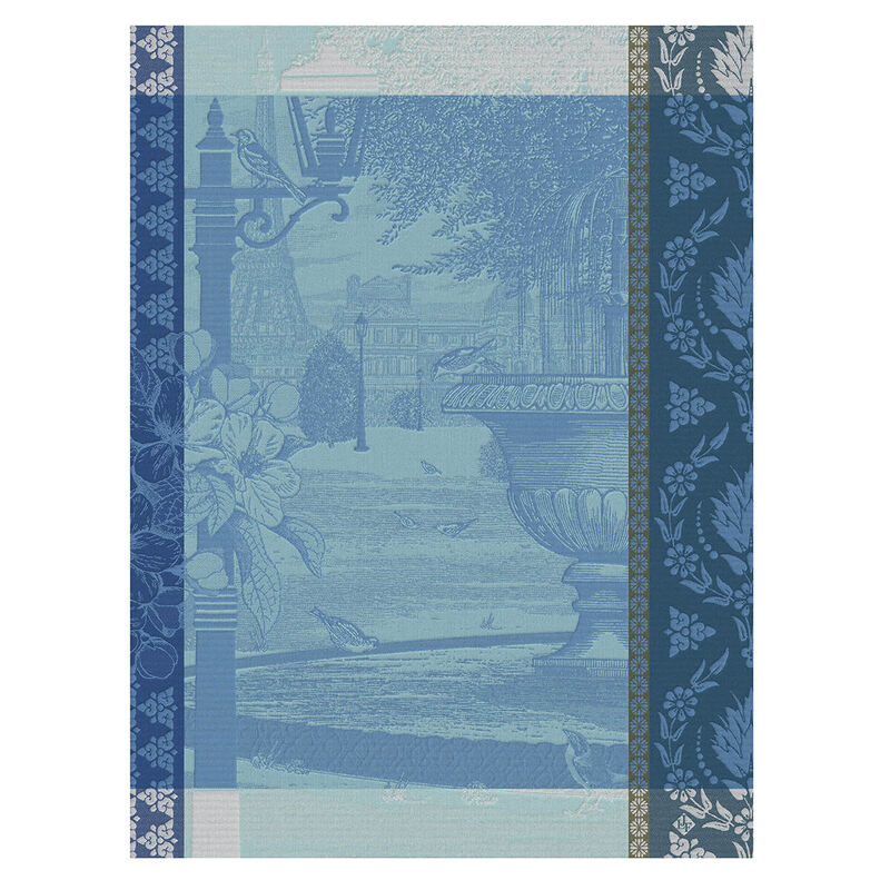 Le Jacquard Francais Tea Towel "Jardin Parisien" Blue