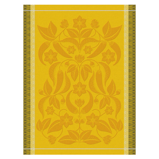 Le Jacquard Francais Tea Towel "Piments" Yellow