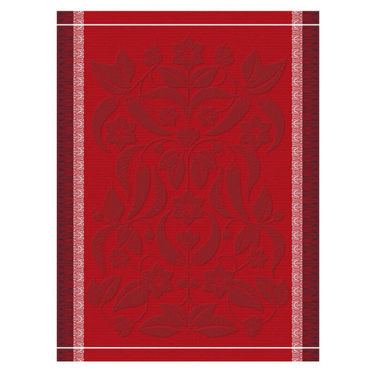 Le Jacquard Francais Tea Towel "Piments" Red