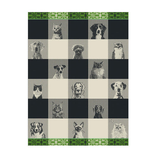 Le Jacquard Français Tea Towel "Truffes" Black