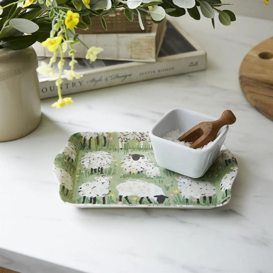 Melamine Tray "Woolly Sheep" Small