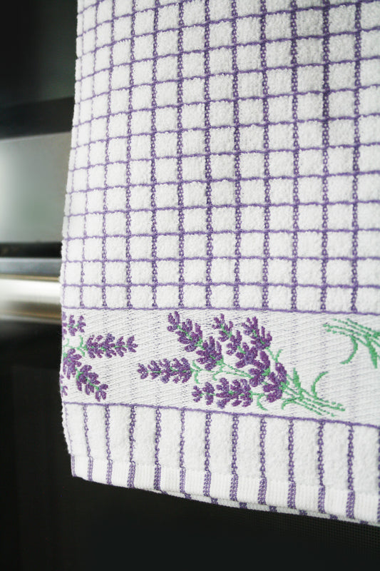 Poli-Dri 100% Cotton Tea Towel "Lavender"