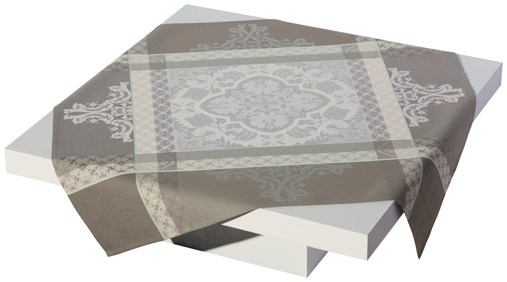 Le Jacquard Francais Tablecloth "Azulejos" Grey