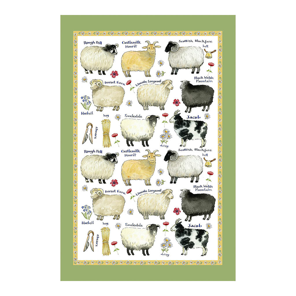 Tea Towel "Sheep Breeds"