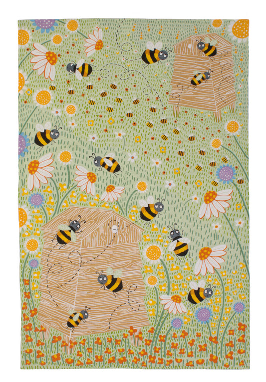 Tea Towel "Daisy Bees"