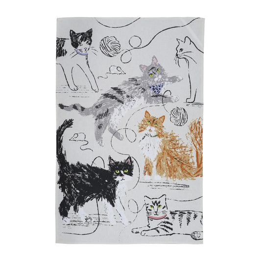 Tea Towel "Feline Friends"