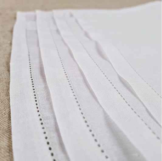 Classic Irish Linen Placemats - White