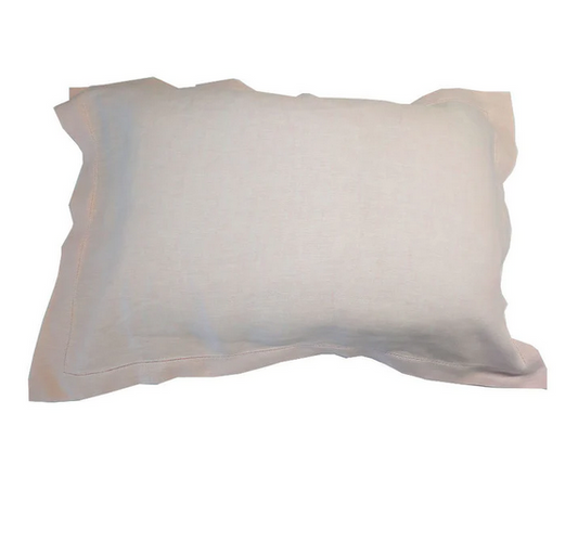 Oxford Pillowcases - 100% Pure Irish Linen Chambray (Blush Pink)
