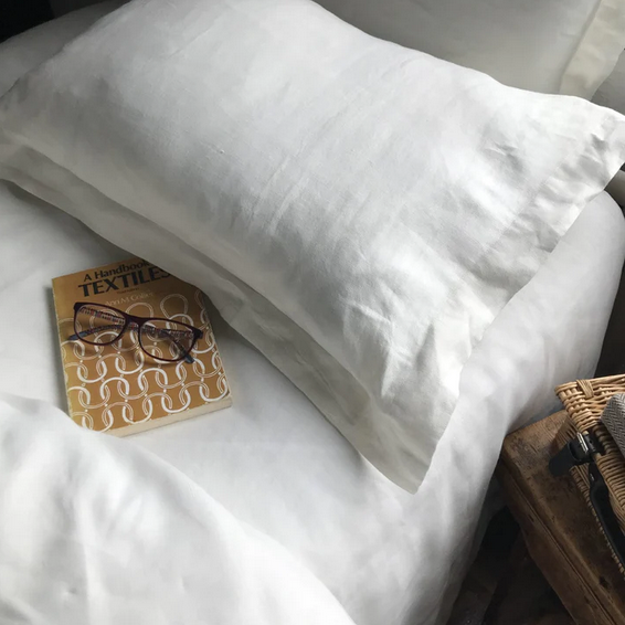 Oxford Pillowcases 100 Pure Irish Linen White