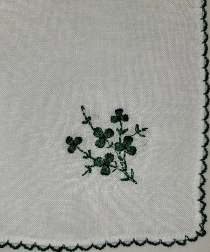 Handkerchief Ladies - Linen Green Shamrock
