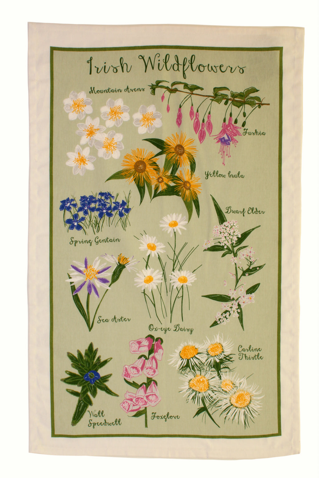 Tea Towel "Irish Wildflowers"