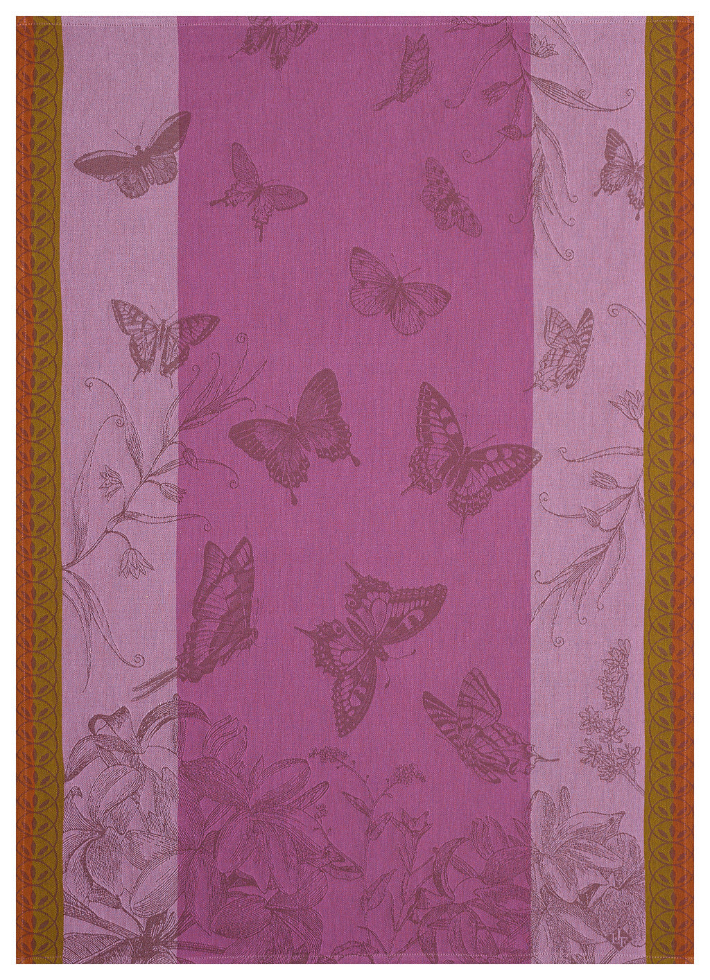 Le Jacquard Francais Tea Towel "Jardin Des Papillons" Purple