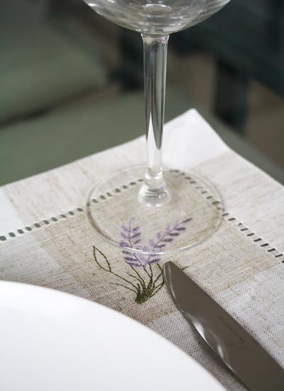Kinsale Lavender Table Centre - Linen Blend