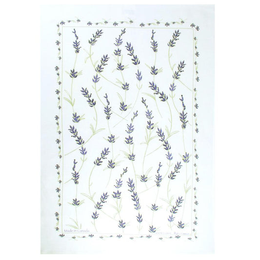Rain Goose Linen Tea Towel "Lavender"
