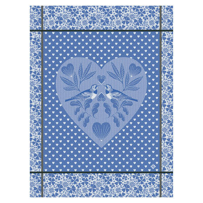 Le Jacquard Francais Tea Towel "Amour" Blue