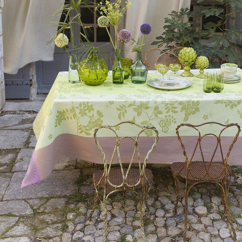 Le Jacquard Francais Tablecloth "Asia Mood" Almond