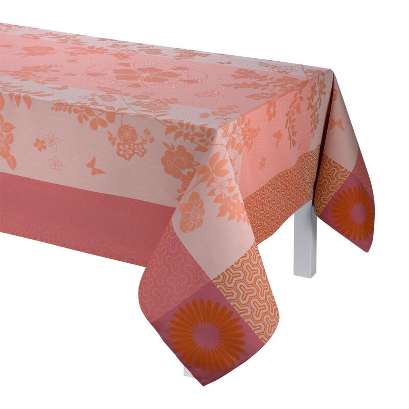 Le Jacquard Francais Tablecloth "Asia Mood" Tea Pink