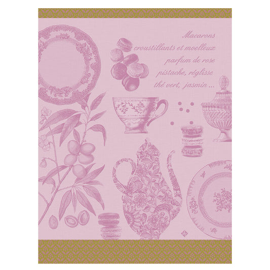 Le Jacquard Francais Tea Towel "Macaron" Pink